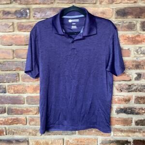 Haggar Purple Short Sleeve Collared Polo Shirt Men's Size Small